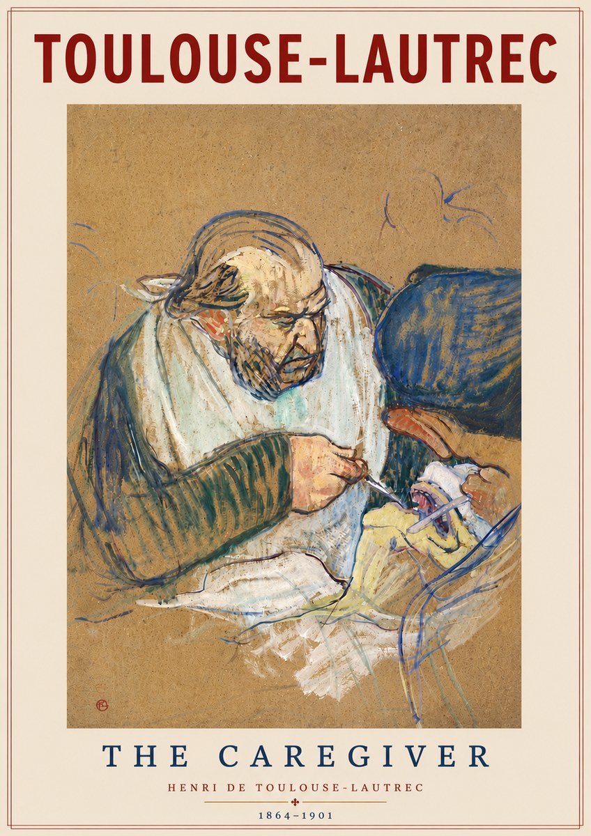 Toulouse-Lautrec The Caregiver No6 - Juliste
