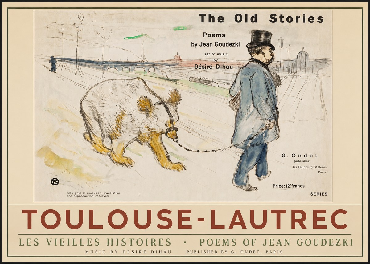 Toulouse-Lautrec Les Vieilles Histoires II No2 - Juliste