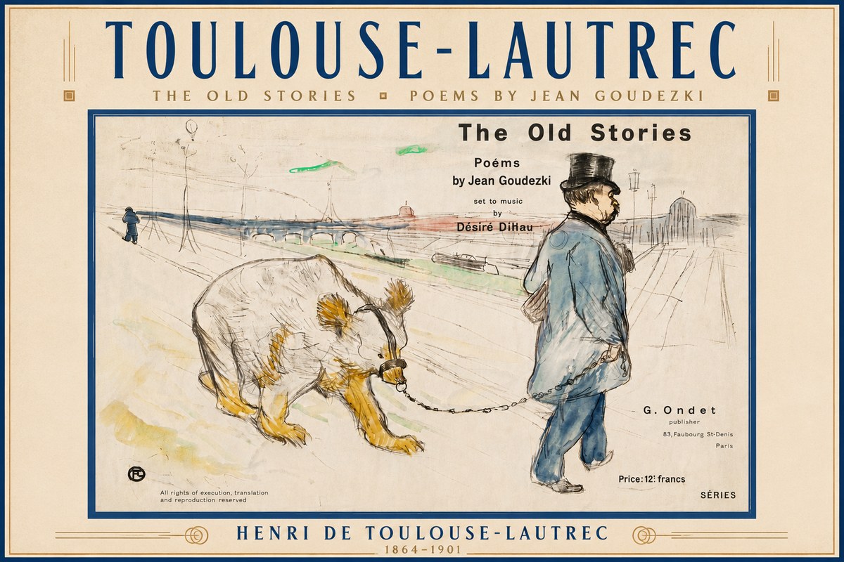 Toulouse-Lautrec Les Vieilles Histoires II No6 - Juliste