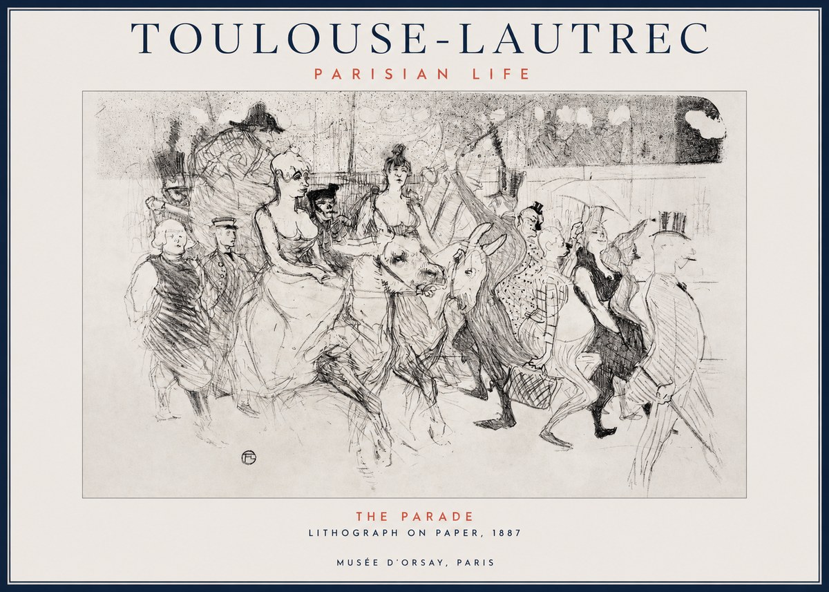 Toulouse-Lautrec The Parade No1 - Juliste