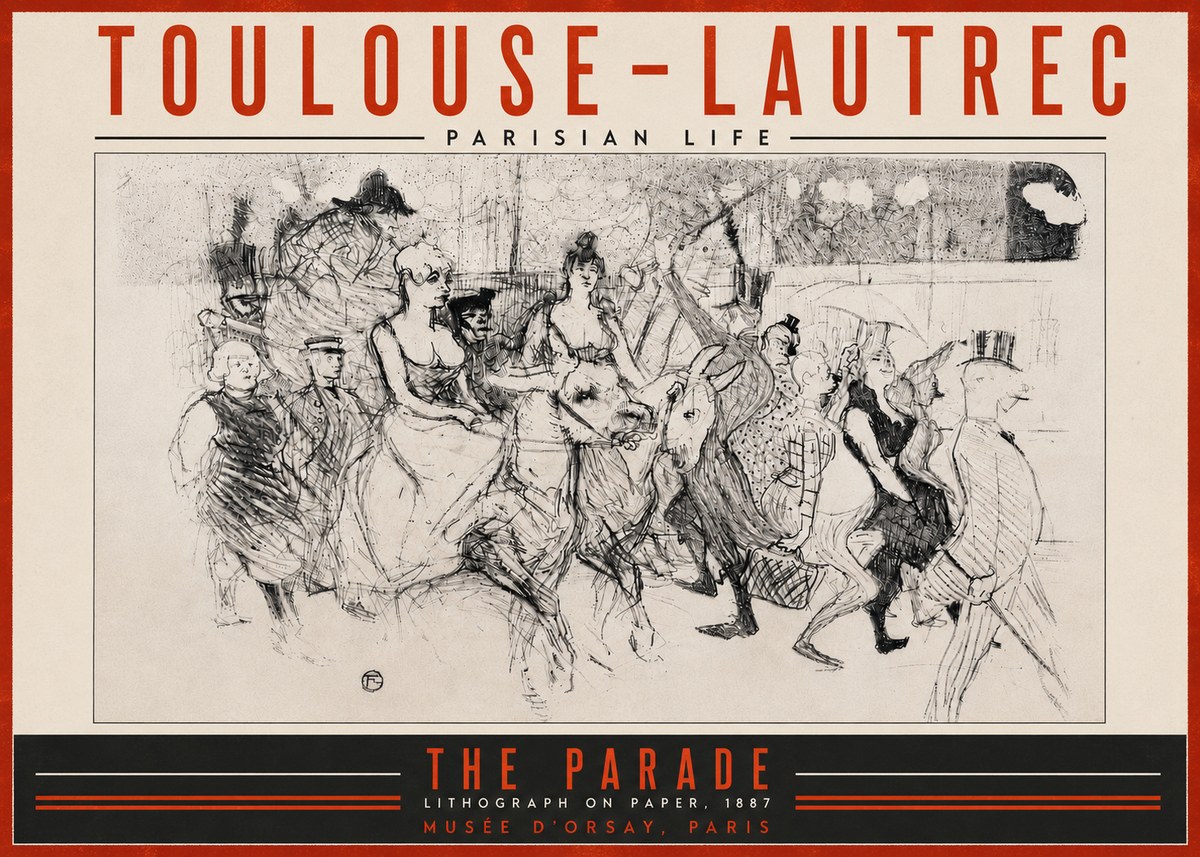 Toulouse-Lautrec The Parade No5 - Juliste