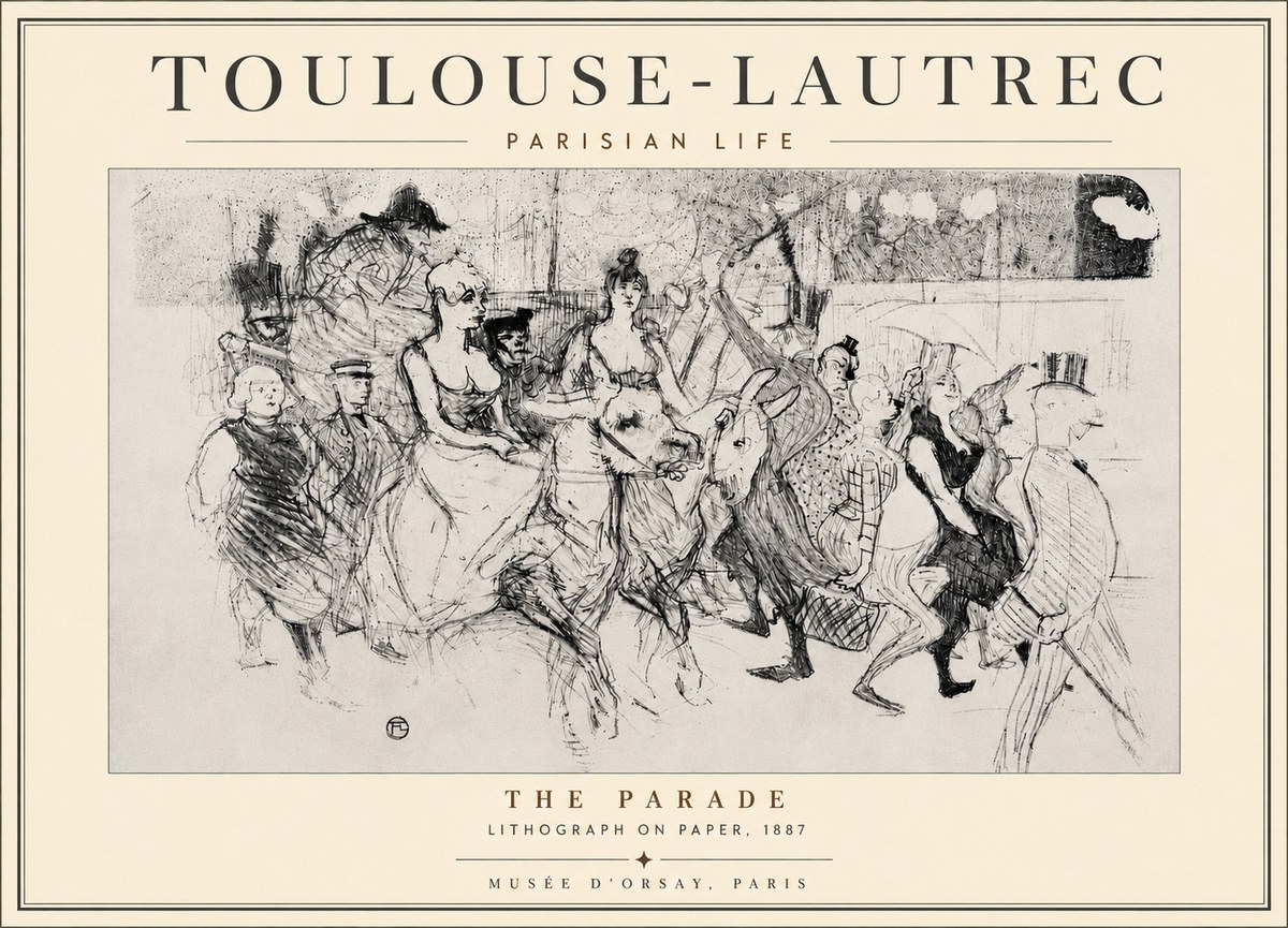 Toulouse-Lautrec The Parade No6 - Juliste