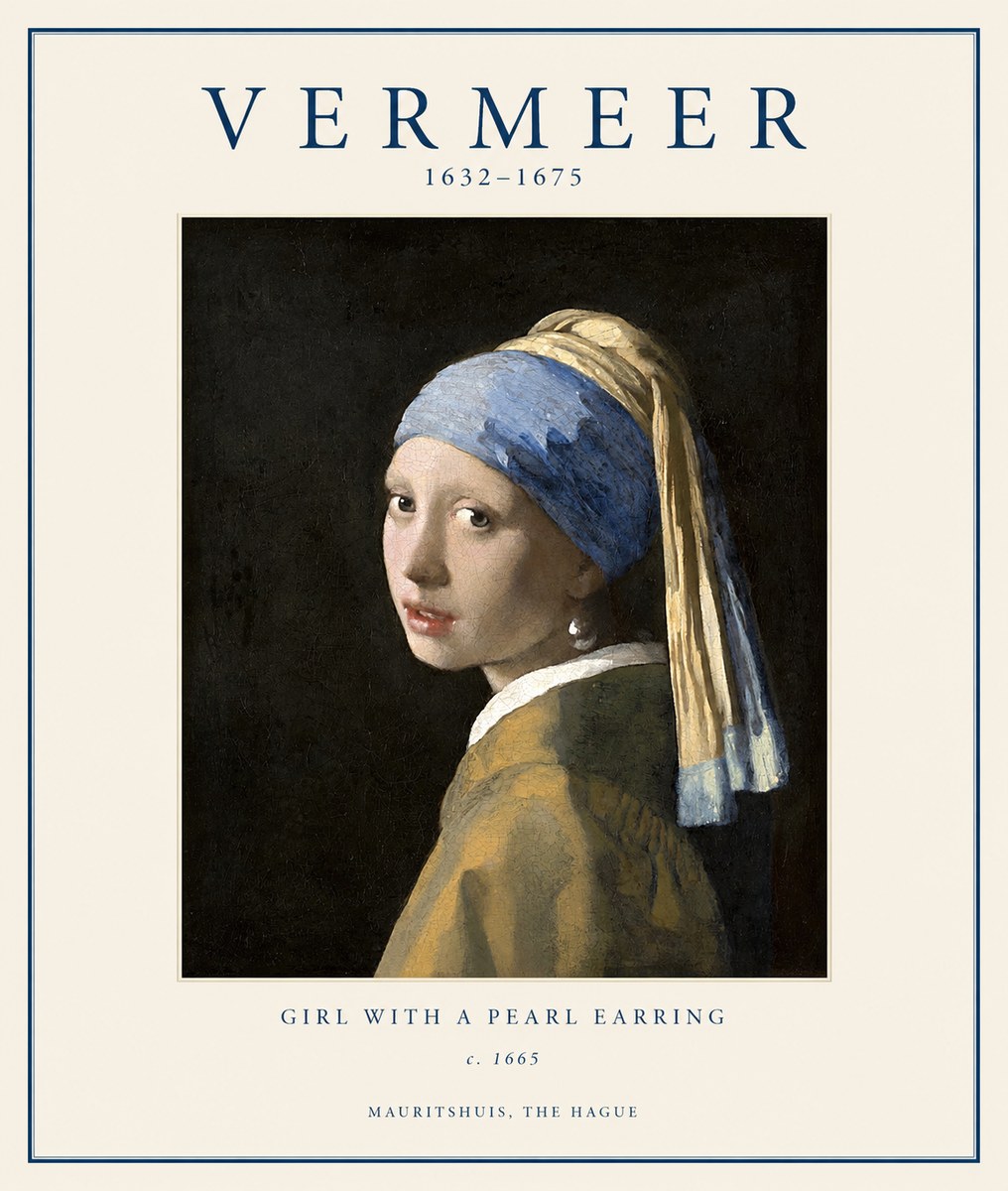 Vermeer Girl with a Pearl Earring II No1 - Juliste