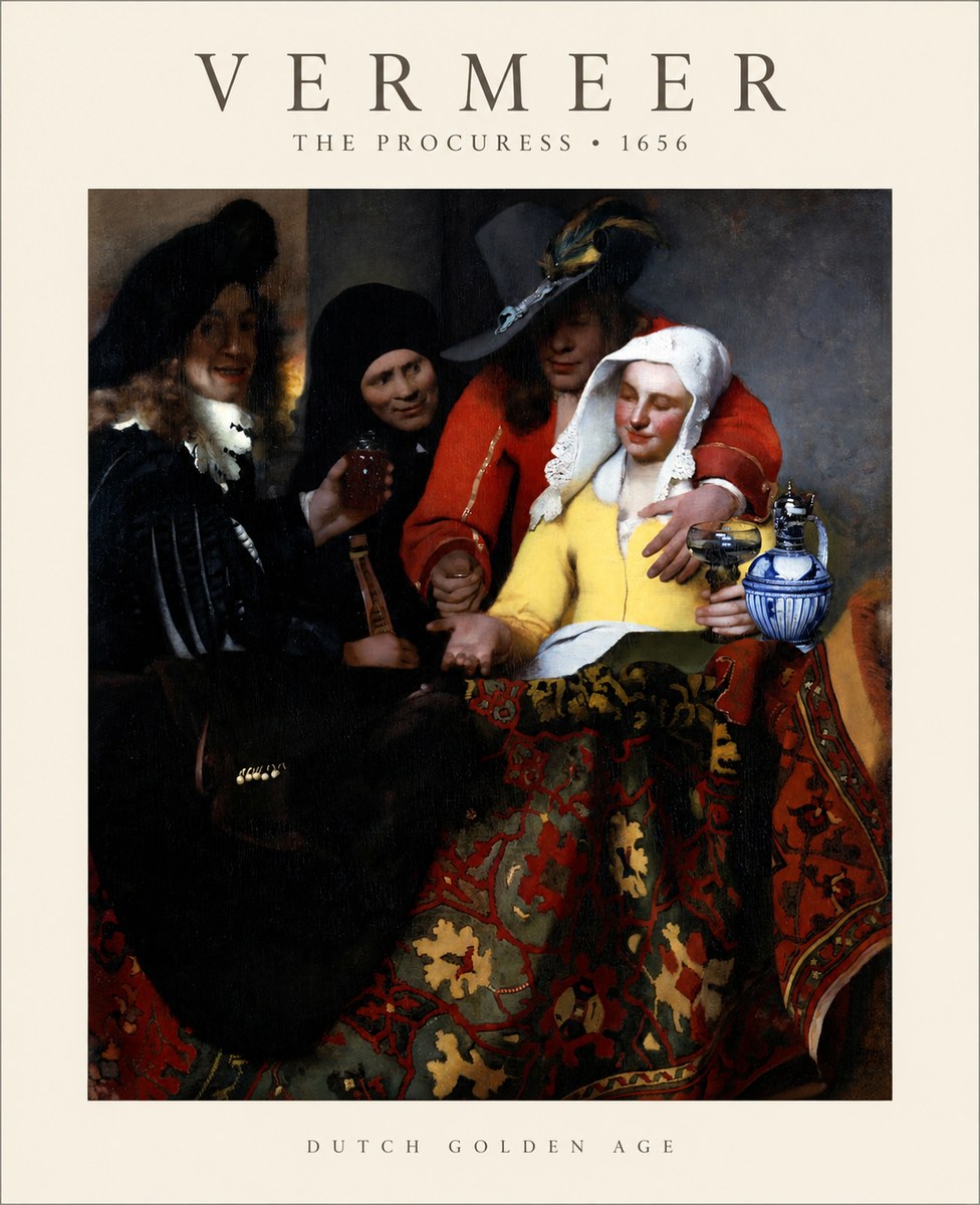 Vermeer The Procuress No1 - Juliste
