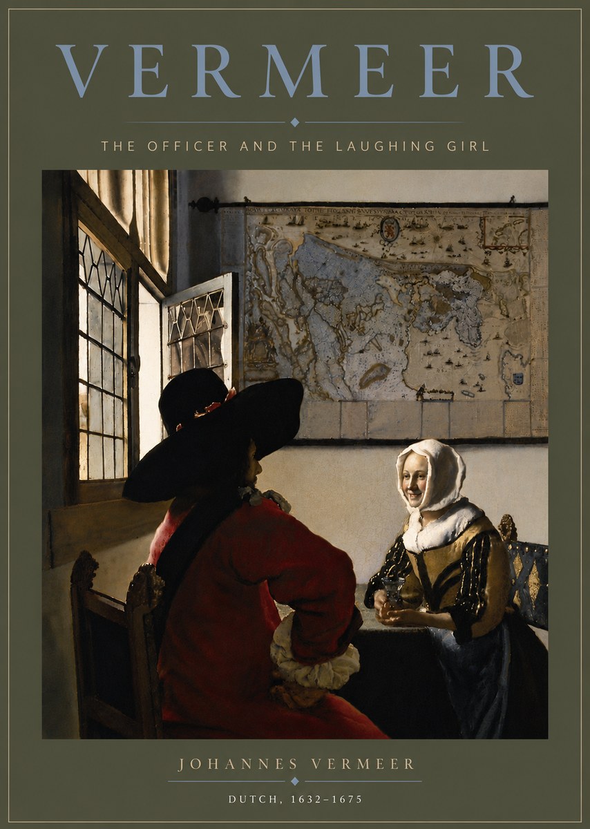 Vermeer The Officer and the Laughing Girl No6 - Juliste