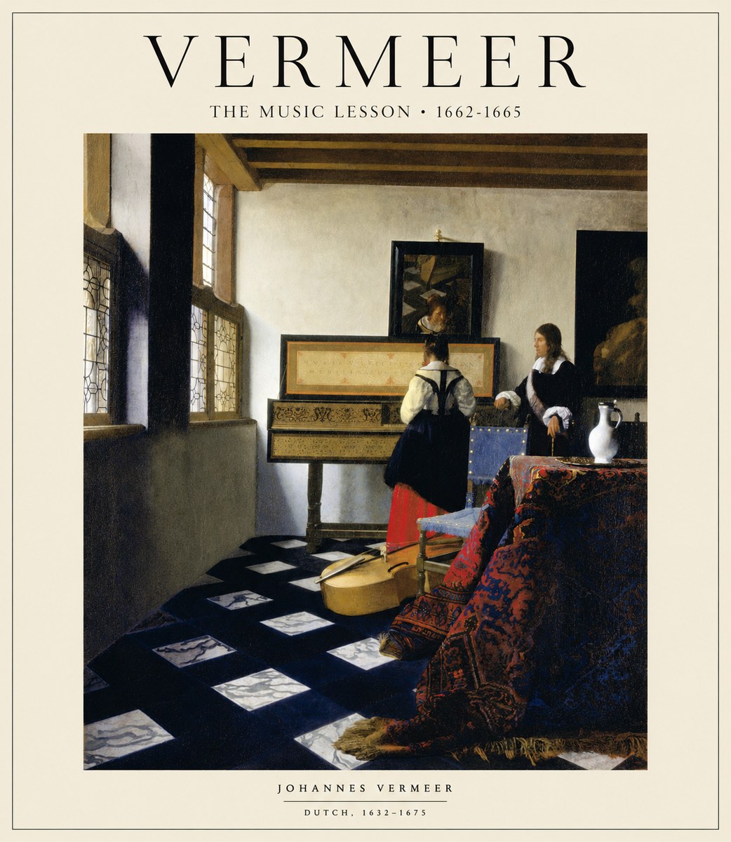 Vermeer The Music Lesson No1 - Juliste
