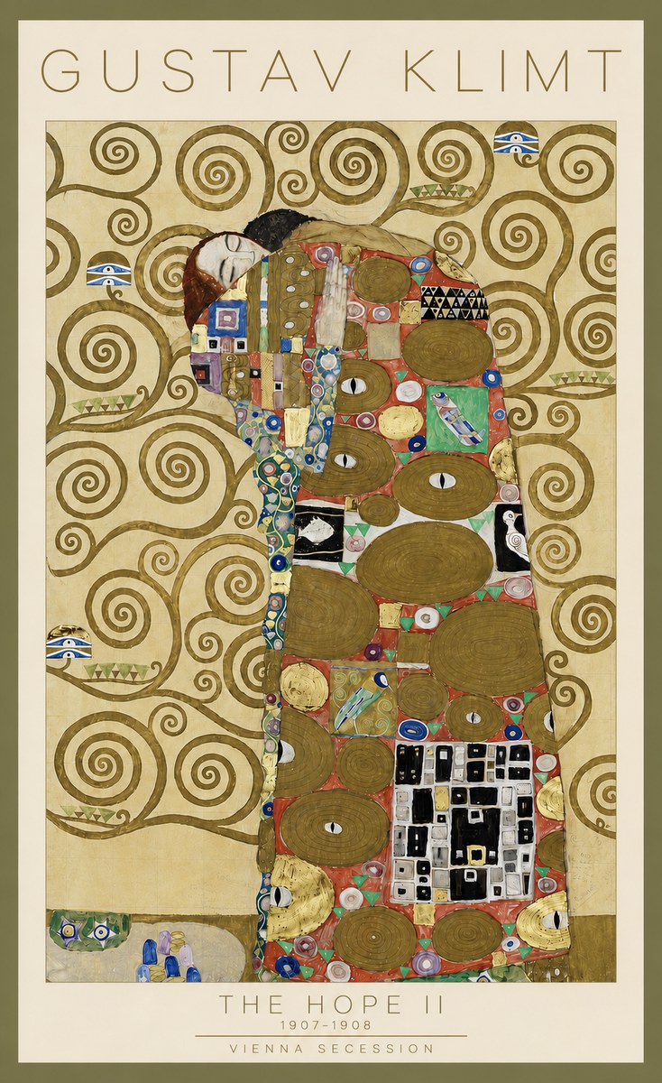 Klimt The Hope Ii No4 - Juliste