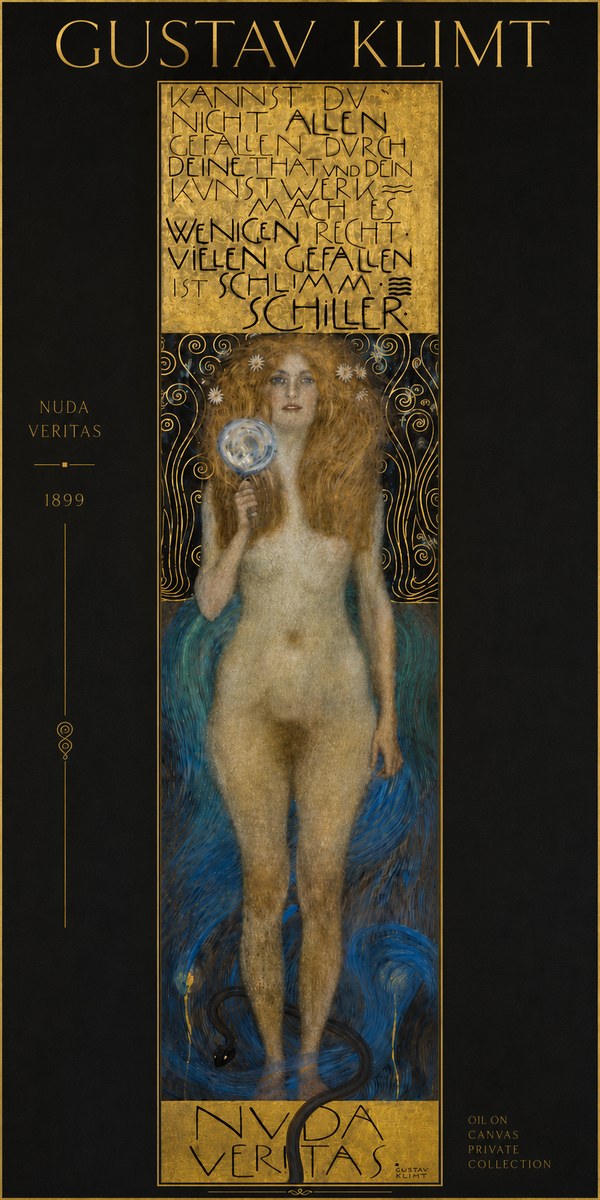 Klimt Nuda Veritas No4 - Juliste