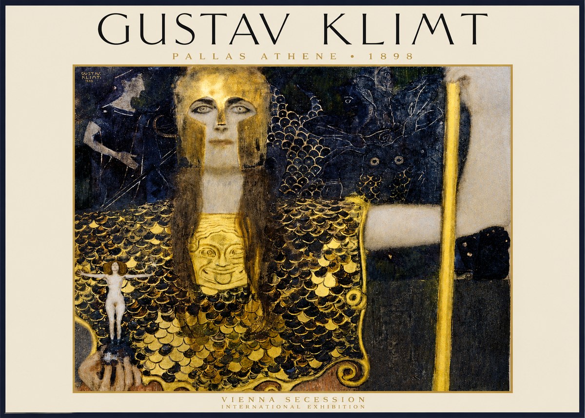 Klimt Pallas Athene No2 - Juliste
