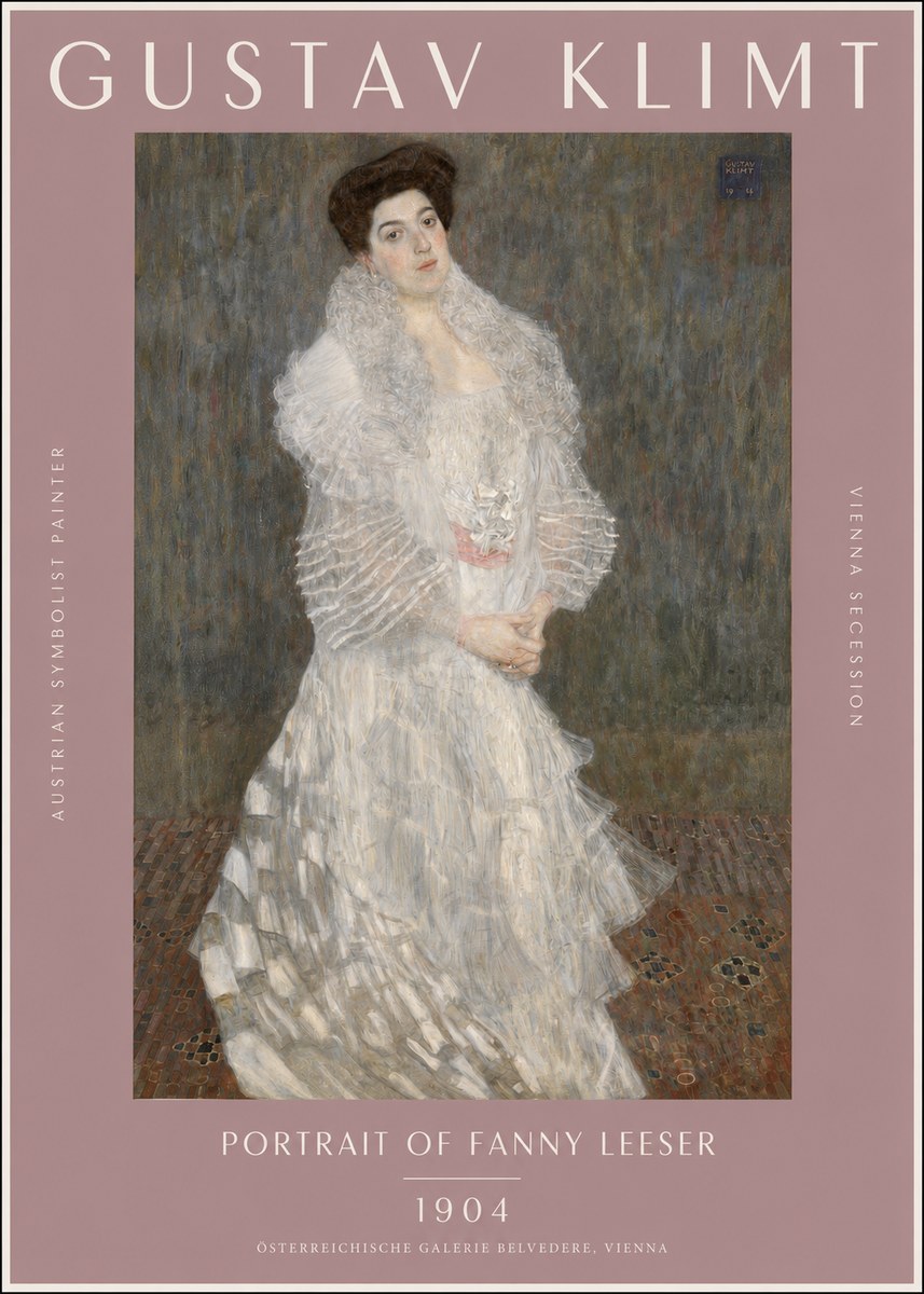 Klimt Portrait of Fanny Leeser No2 - Juliste