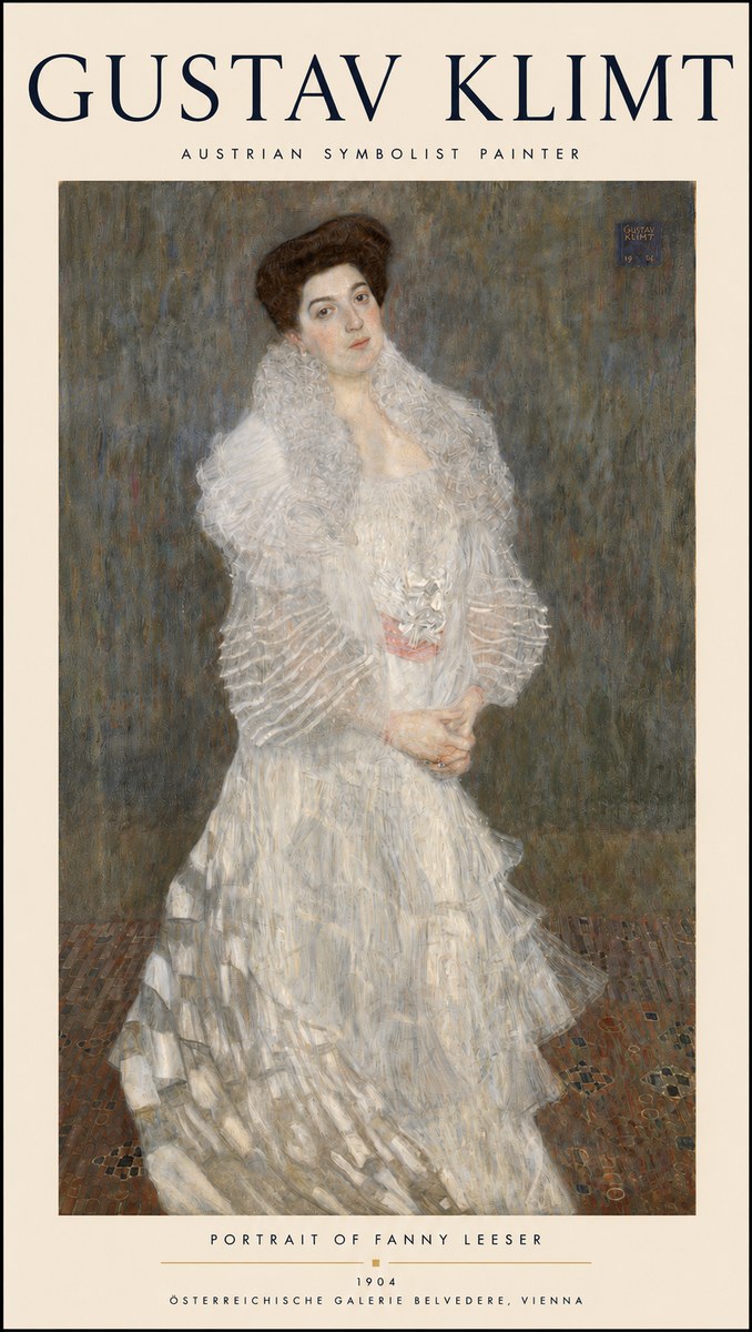 Klimt Portrait of Fanny Leeser No3 - Juliste