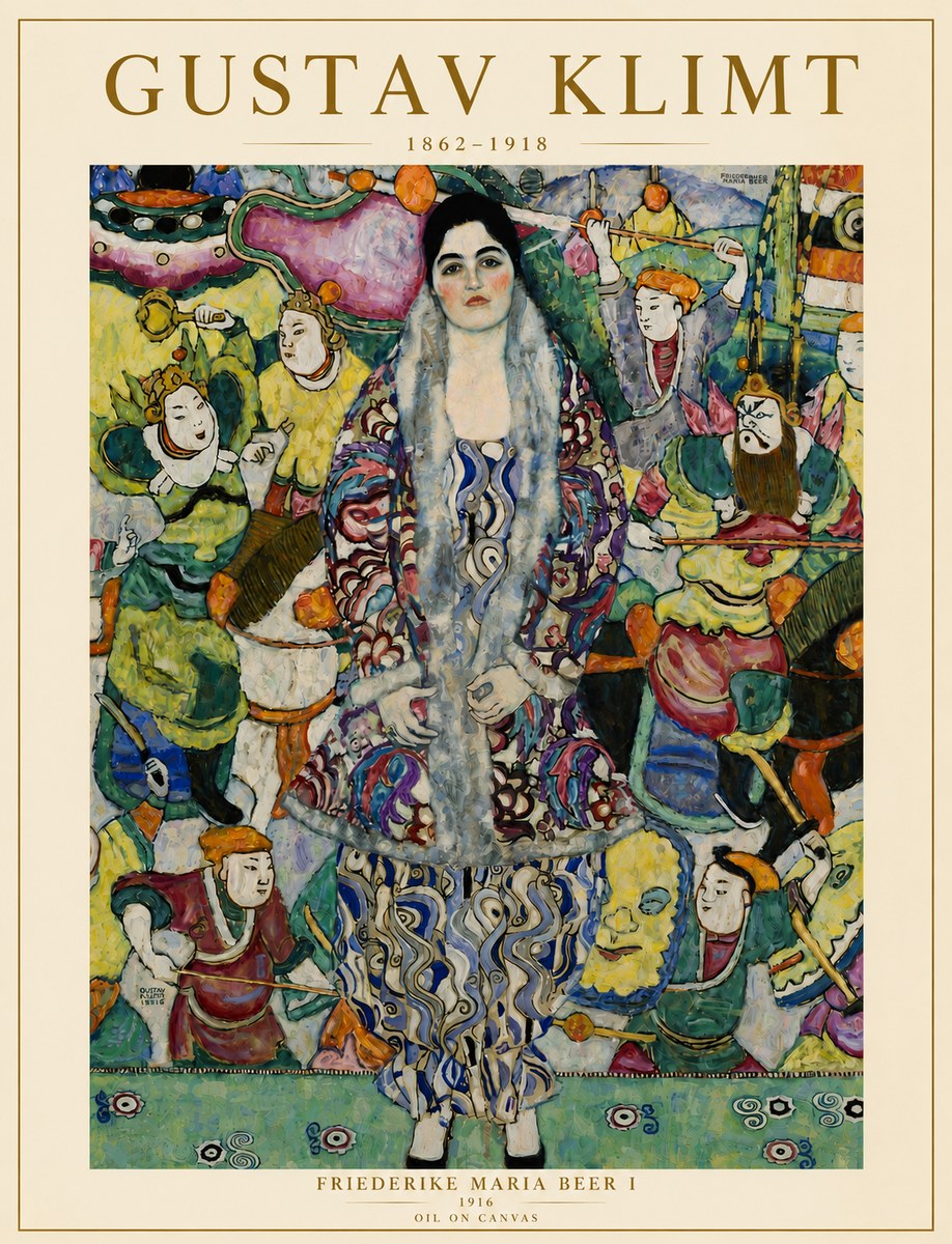 Klimt Friederike Maria Beer I No6 - Juliste