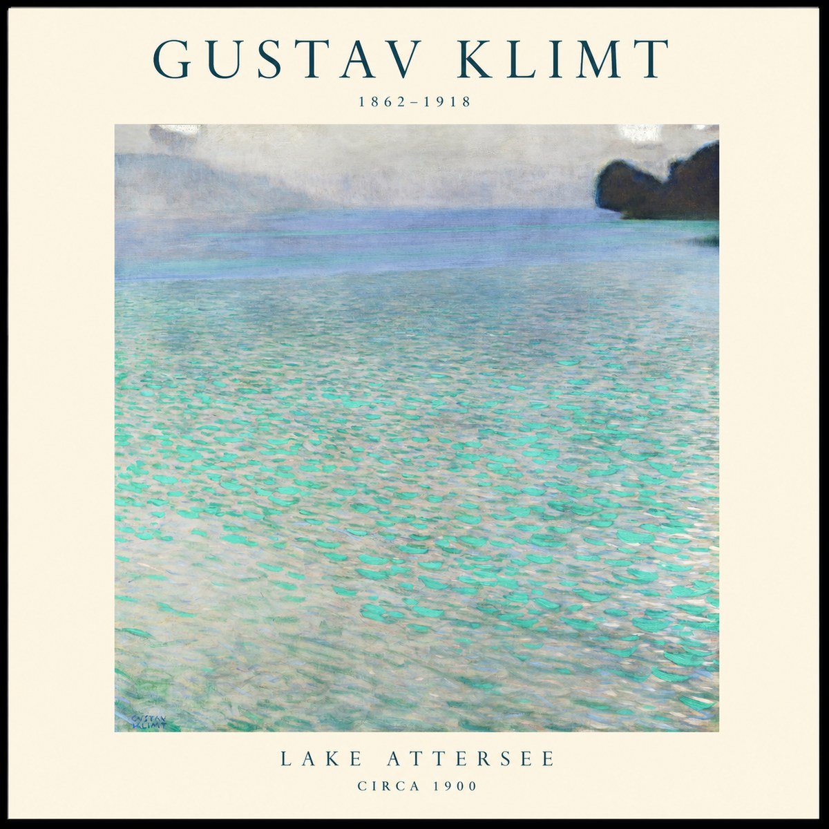 Klimt Lake Attersee No1 - Juliste