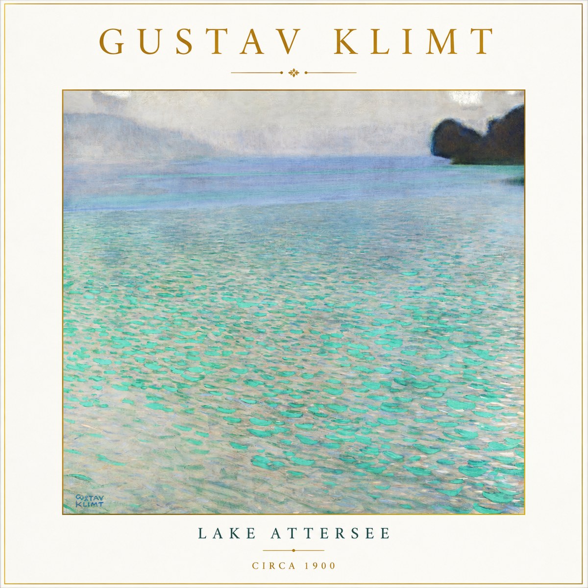 Klimt Lake Attersee No3 - Juliste