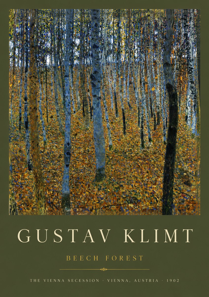 Klimt Beech Forest No3 - Juliste