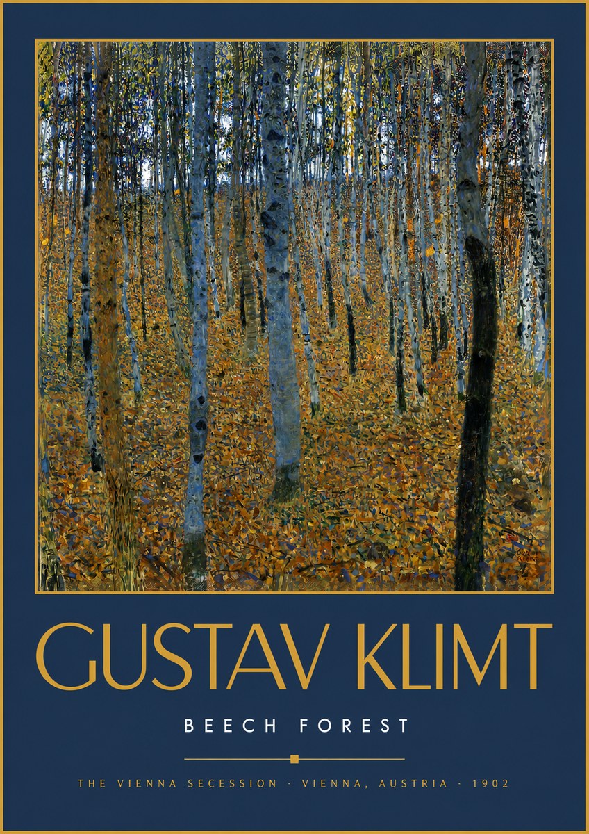 Klimt Beech Forest No6 - Juliste