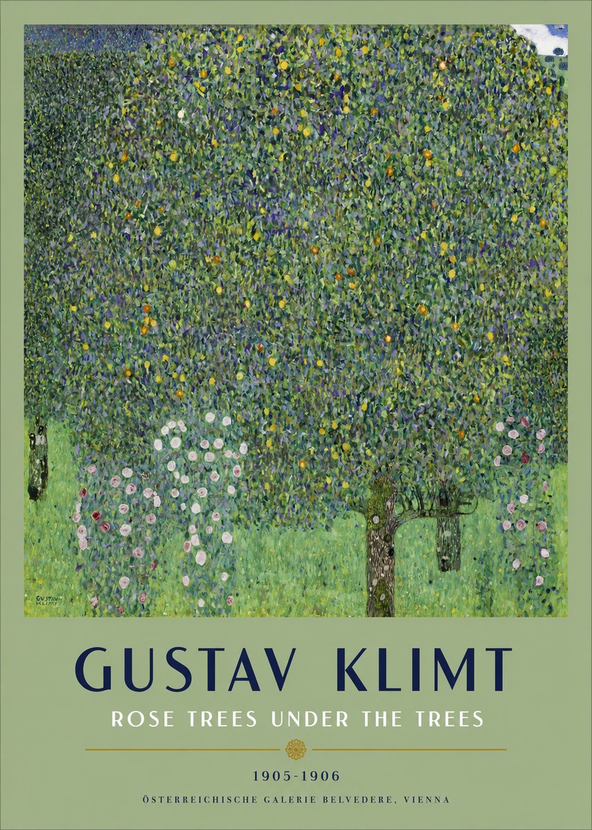 Klimt Rose Trees Under the Trees No2 - Juliste