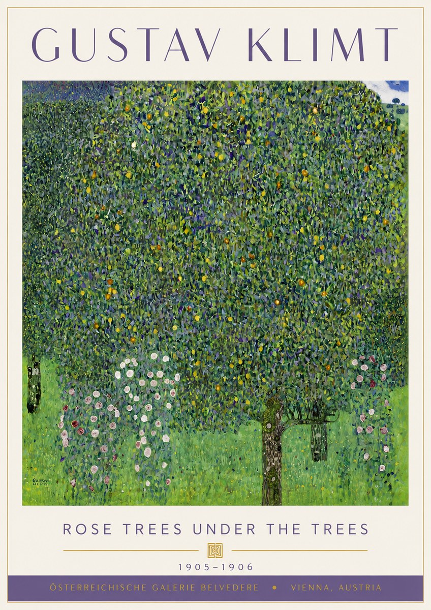 Klimt Rose Trees Under the Trees No6 - Juliste