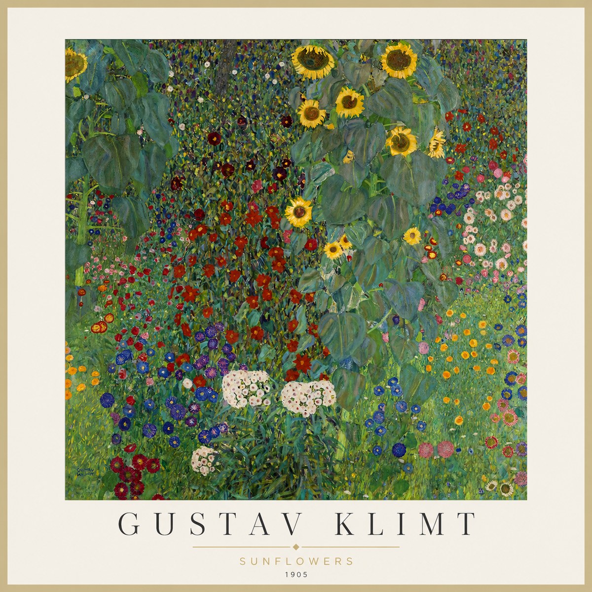 Klimt Sunflowers No1 - Juliste
