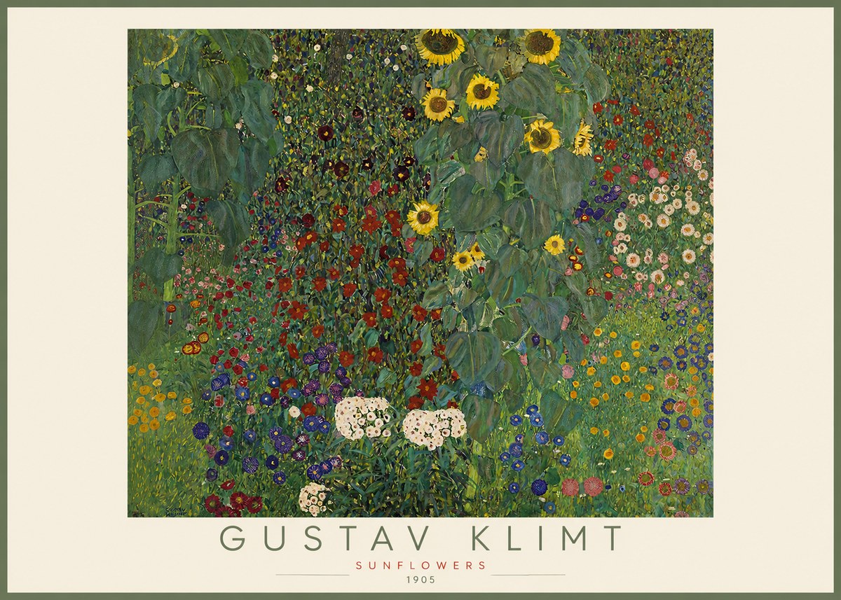 Klimt Sunflowers No2 - Juliste