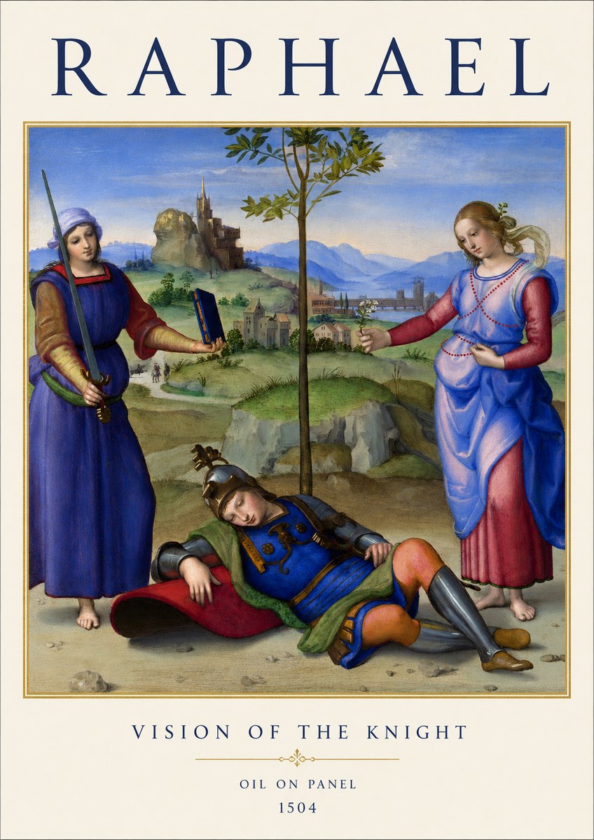 Raphael Vision of the Knight No1 - Juliste