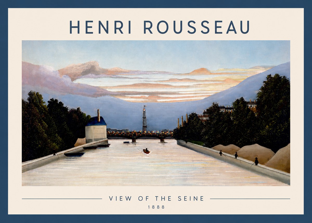 Rousseau View of the Seine No2 - Juliste