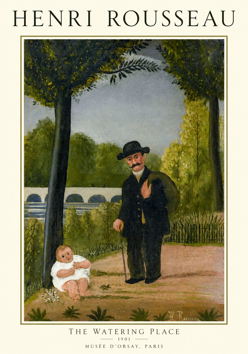 Rousseau The Watering Place No1 - Juliste