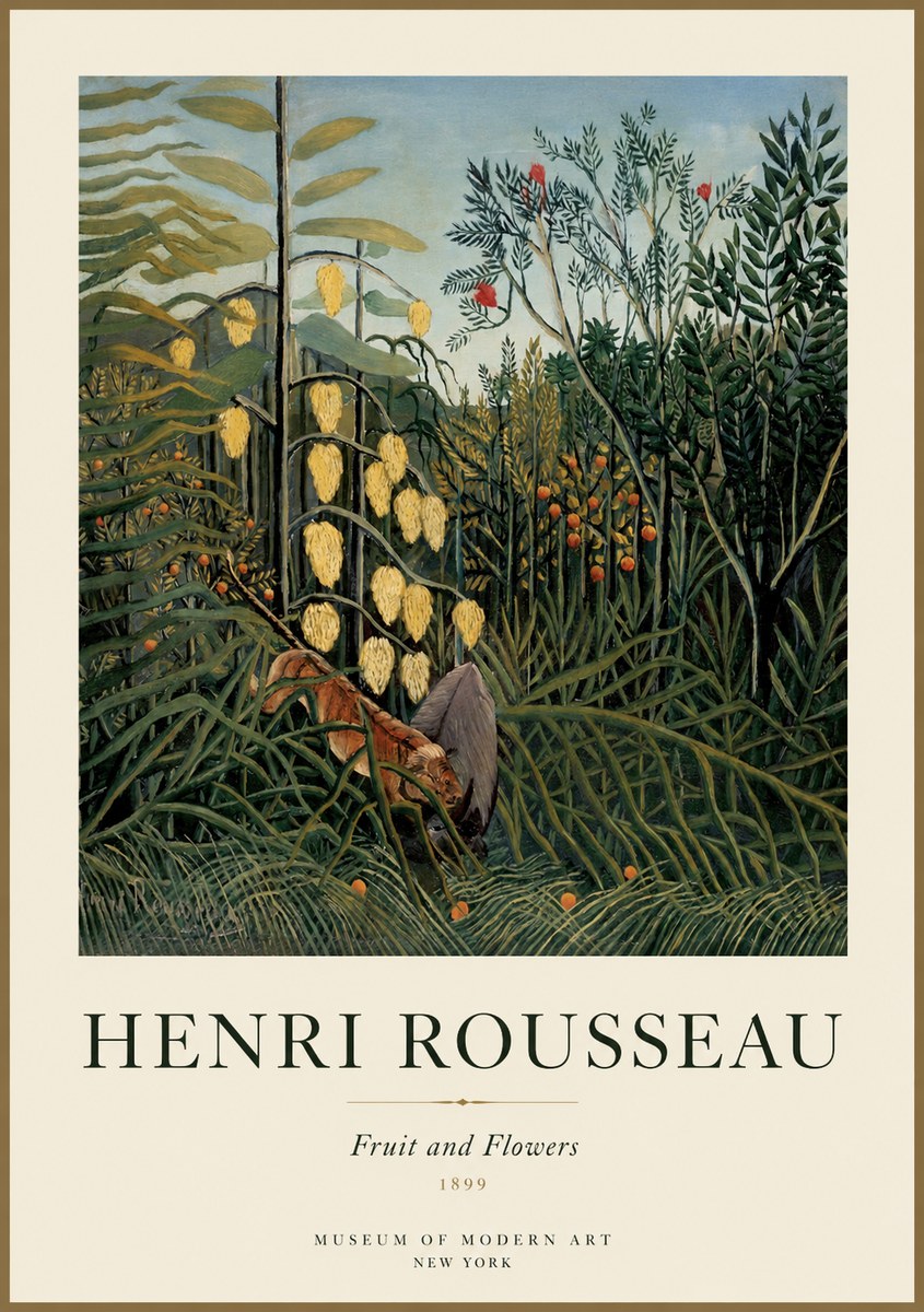 Rousseau Fruit and Flowers No1 - Juliste