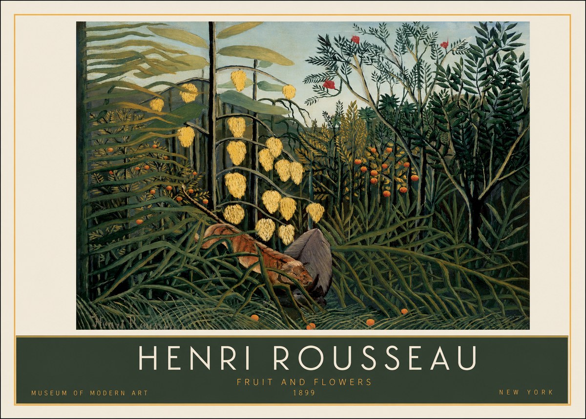 Rousseau Fruit and Flowers No2 - Juliste