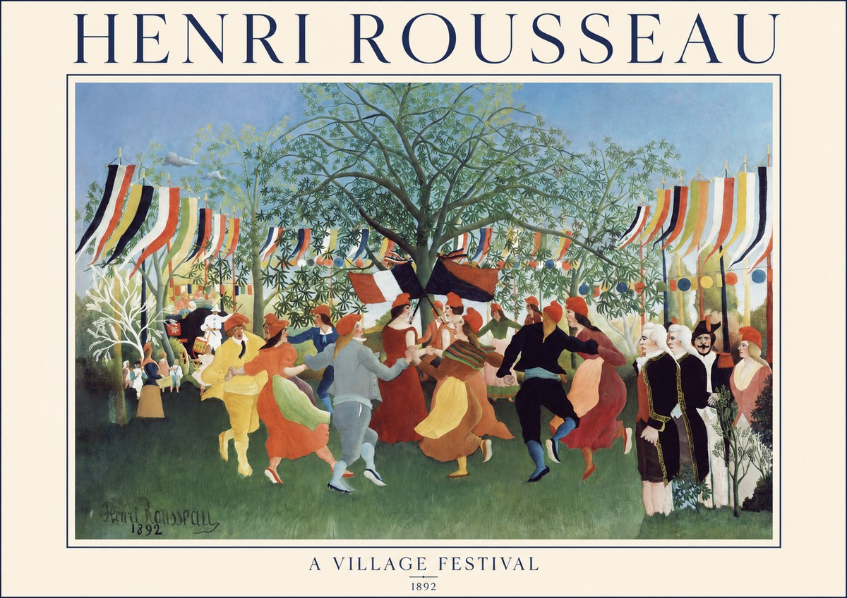 Rousseau A Village Festival No1 - Juliste