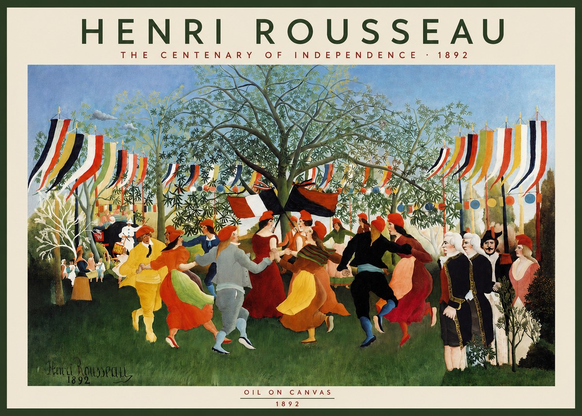 Rousseau A Village Festival No2 - Juliste