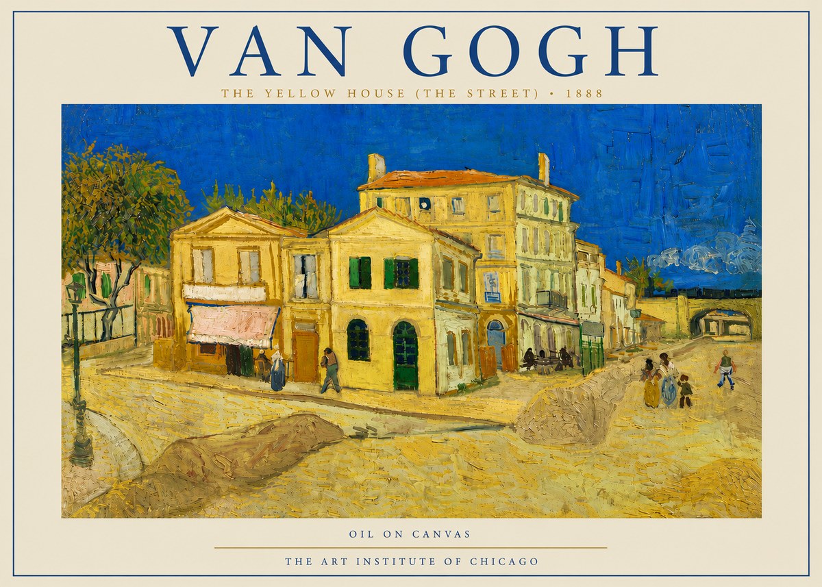 Van Gogh The Yellow House (the Street) No5 - Juliste
