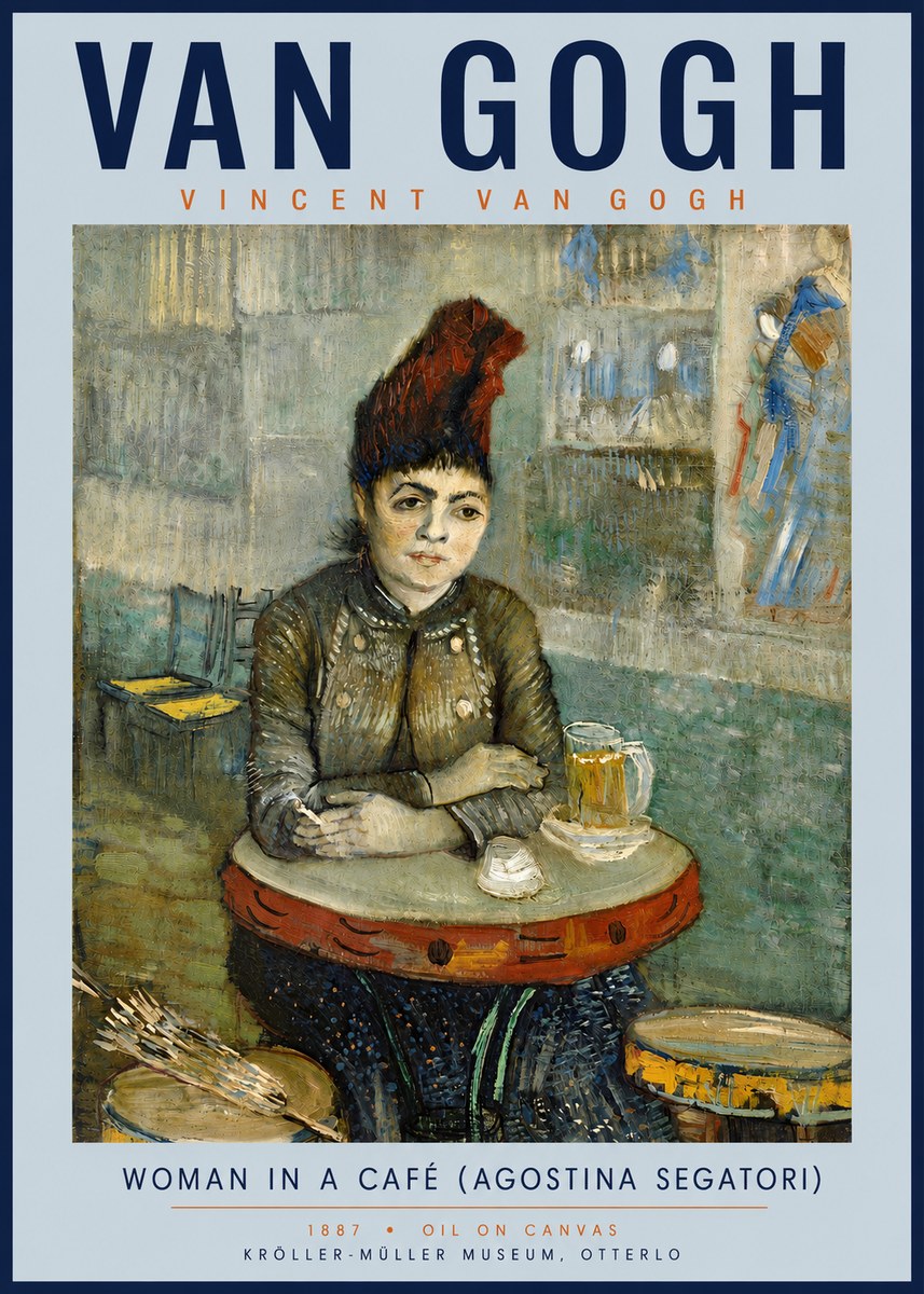 Van Gogh Woman in a Café (Agostina Segatori) No4 - Juliste