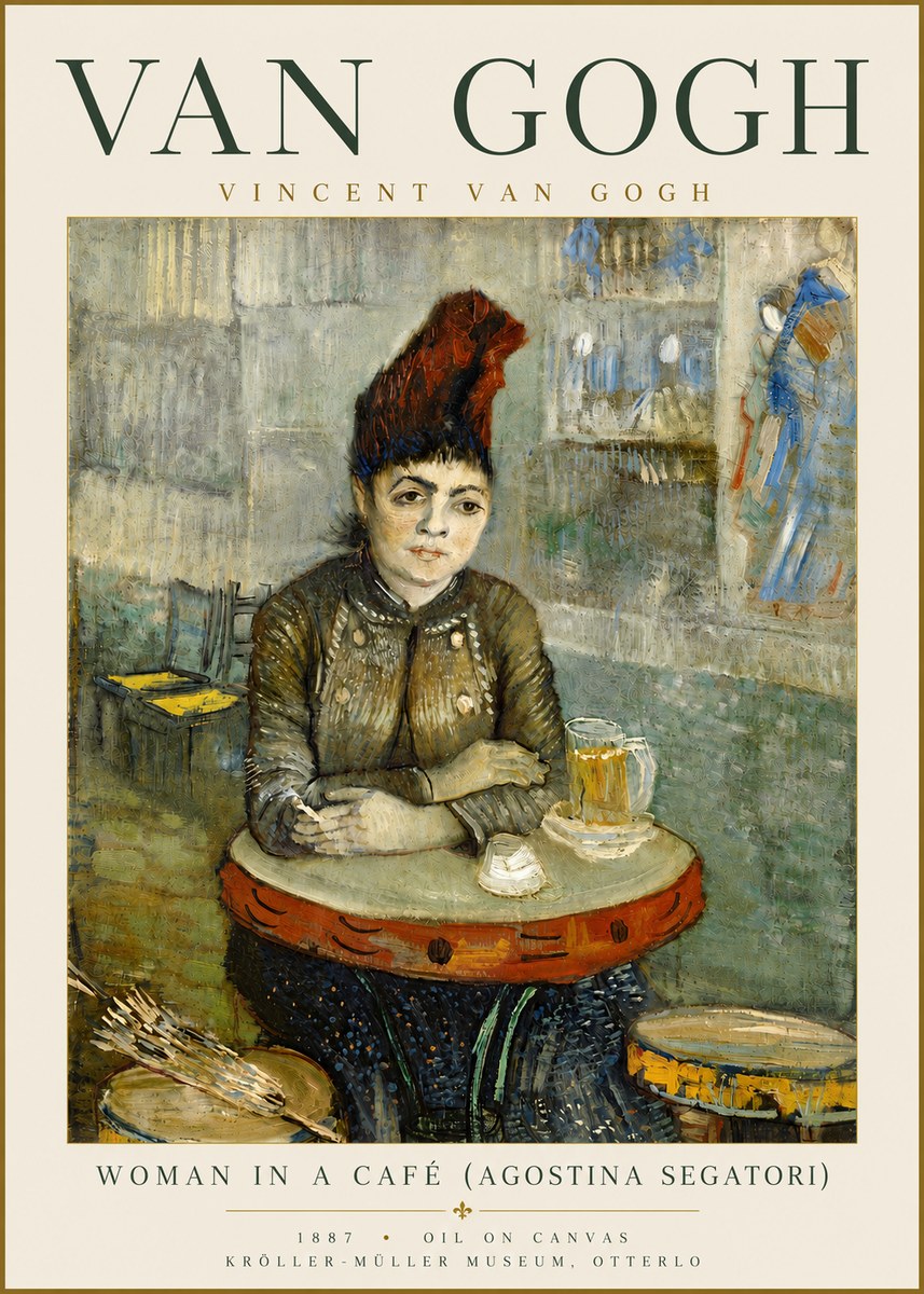 Van Gogh Woman in a Café (Agostina Segatori) No5 - Juliste