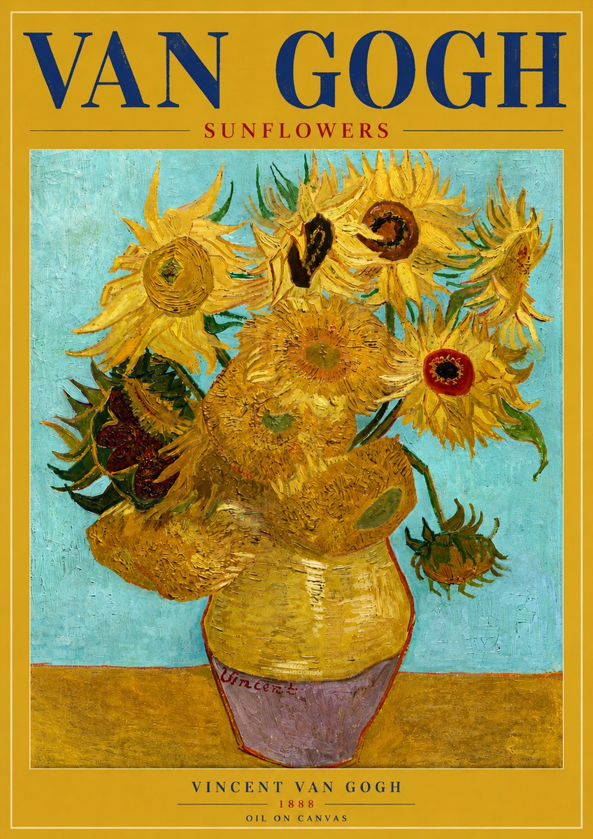 Van Gogh Sunflowers I No6 - Juliste