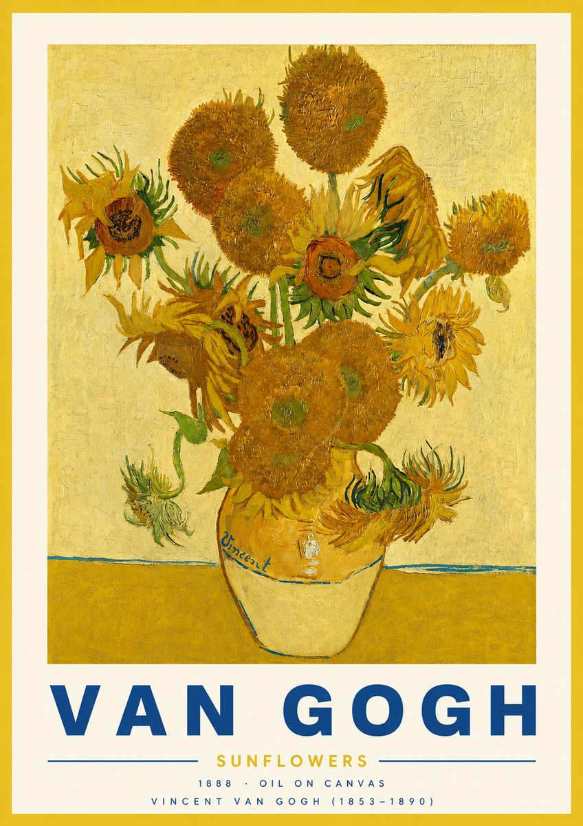 Van Gogh Sunflowers II No3 - Juliste