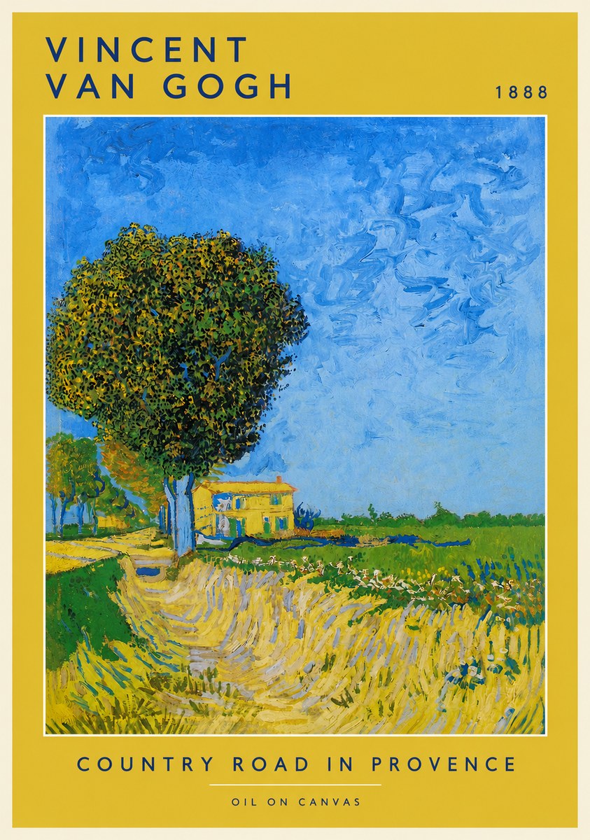 Van Gogh Country Road in Provence II No2 - Juliste