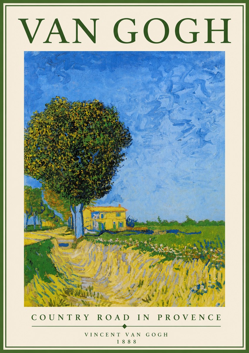 Van Gogh Country Road in Provence II No4 - Juliste