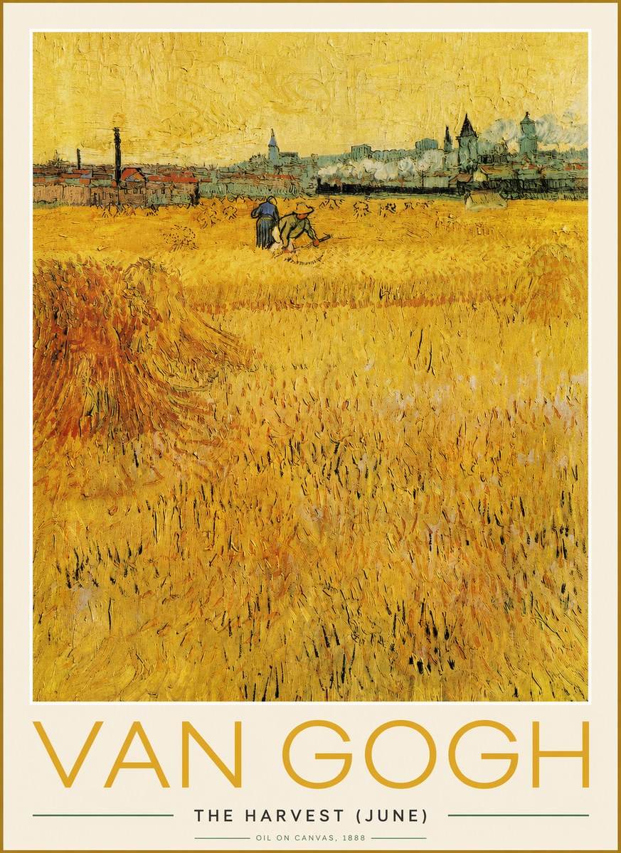 Van Gogh The Harvest (June) No2 - Juliste