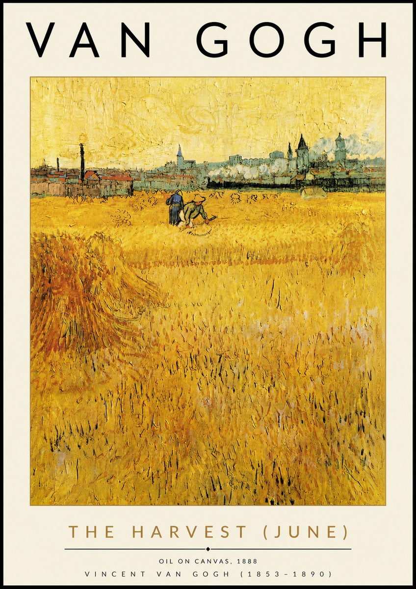 Van Gogh The Harvest (June) No4 - Juliste