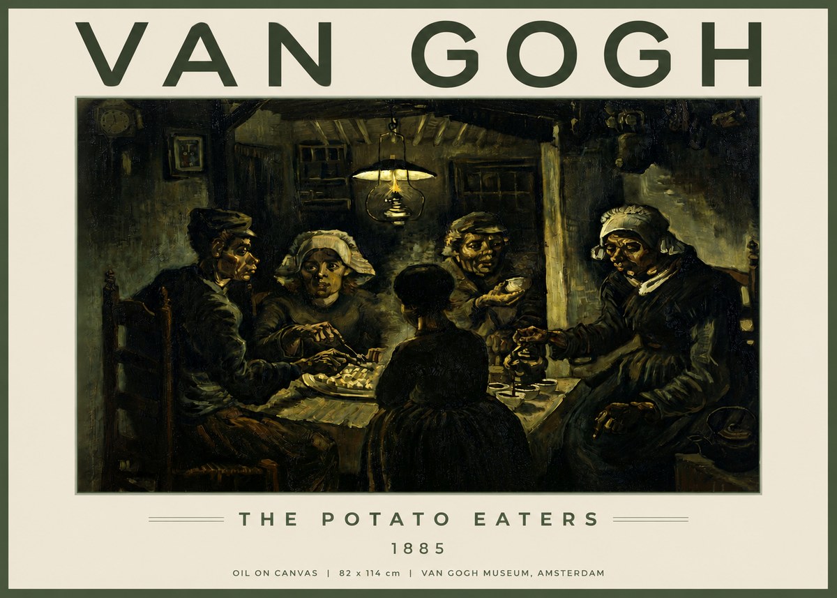Van Gogh The Potato Eaters II No3 - Juliste