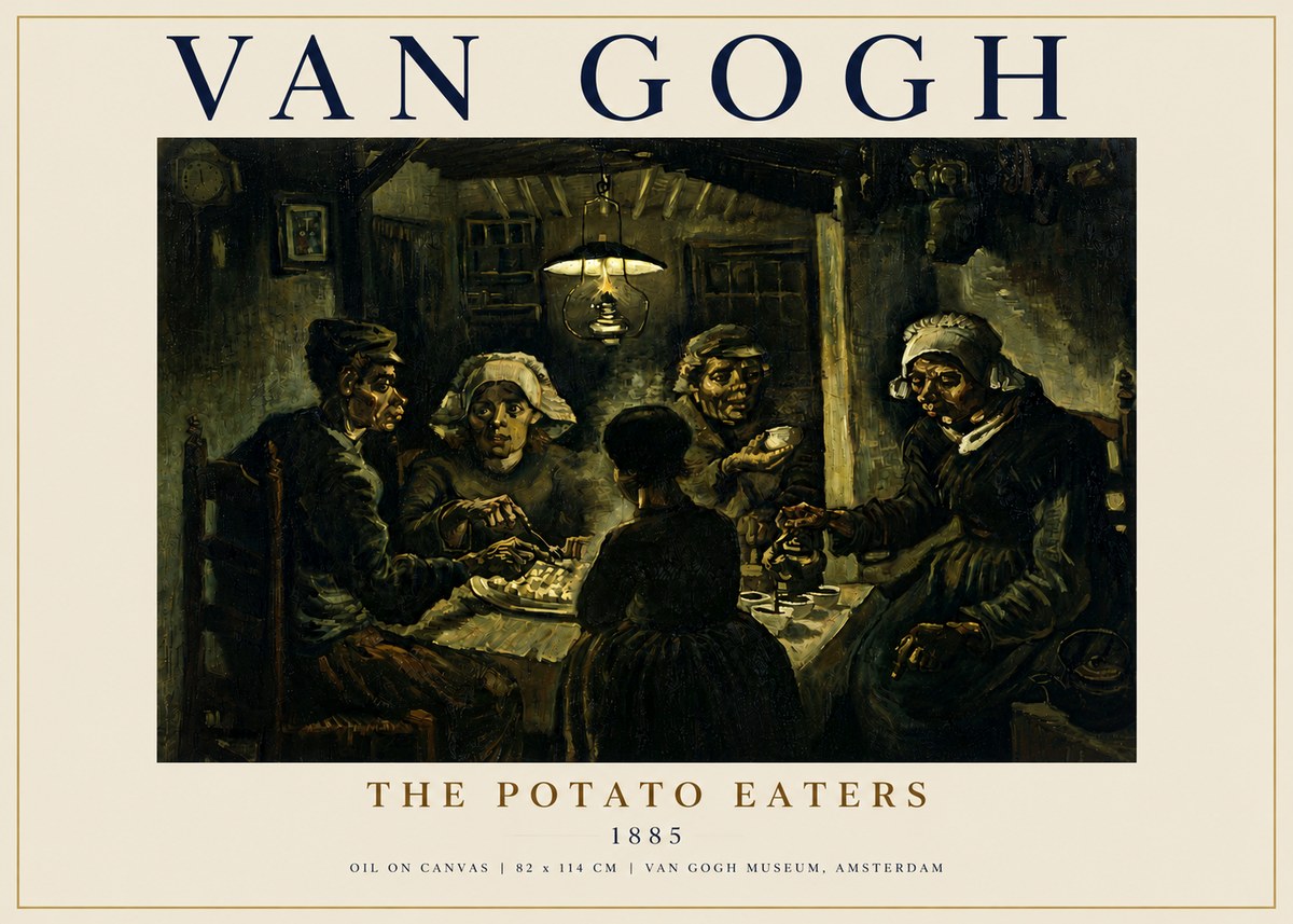Van Gogh The Potato Eaters II No5 - Juliste