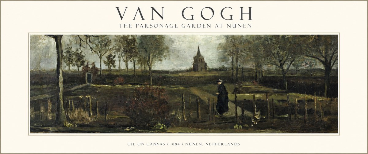 Van Gogh The Parsonage Garden at Nunen No1 - Juliste
