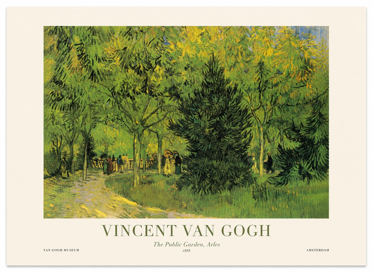 Van Gogh The Public Garden, Arles No1 - Juliste
