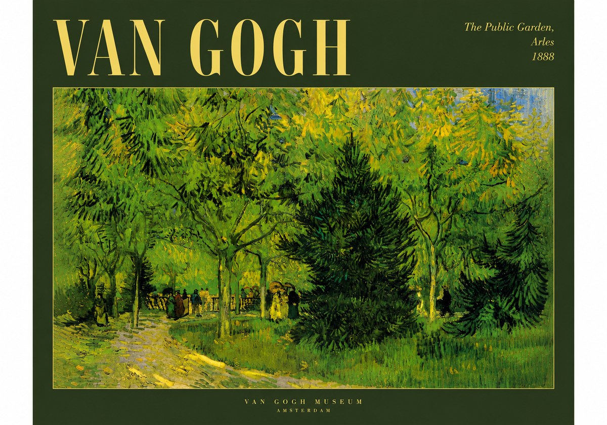 Van Gogh The Public Garden, Arles No5 - Juliste