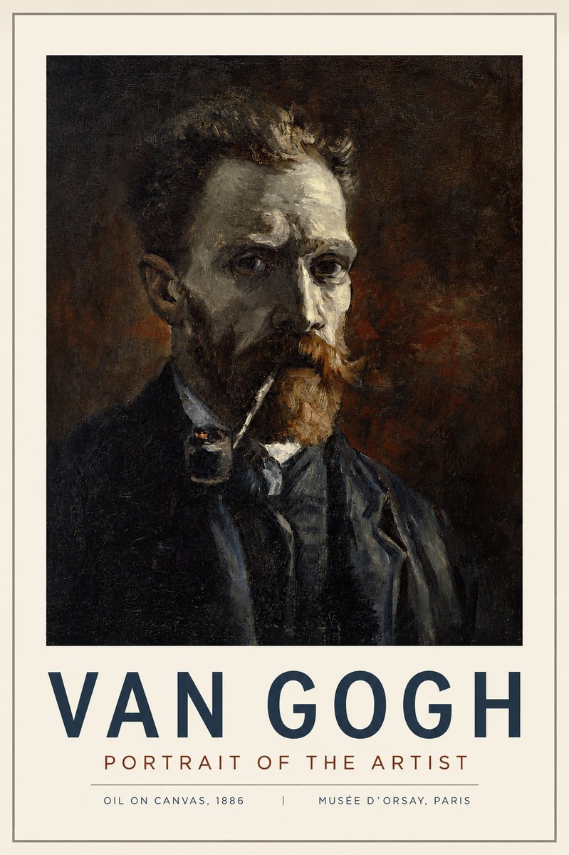 Van Gogh Portrait of the Artist I No4 - Juliste