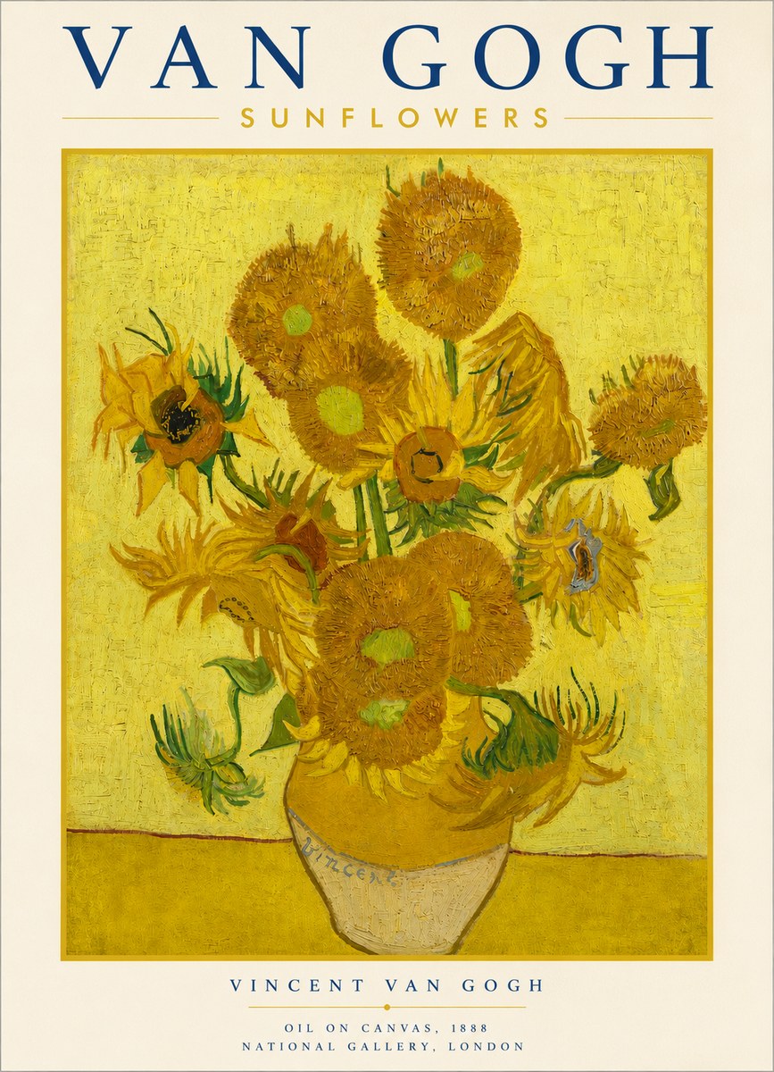 Van Gogh Sunflowers III No3 - Juliste