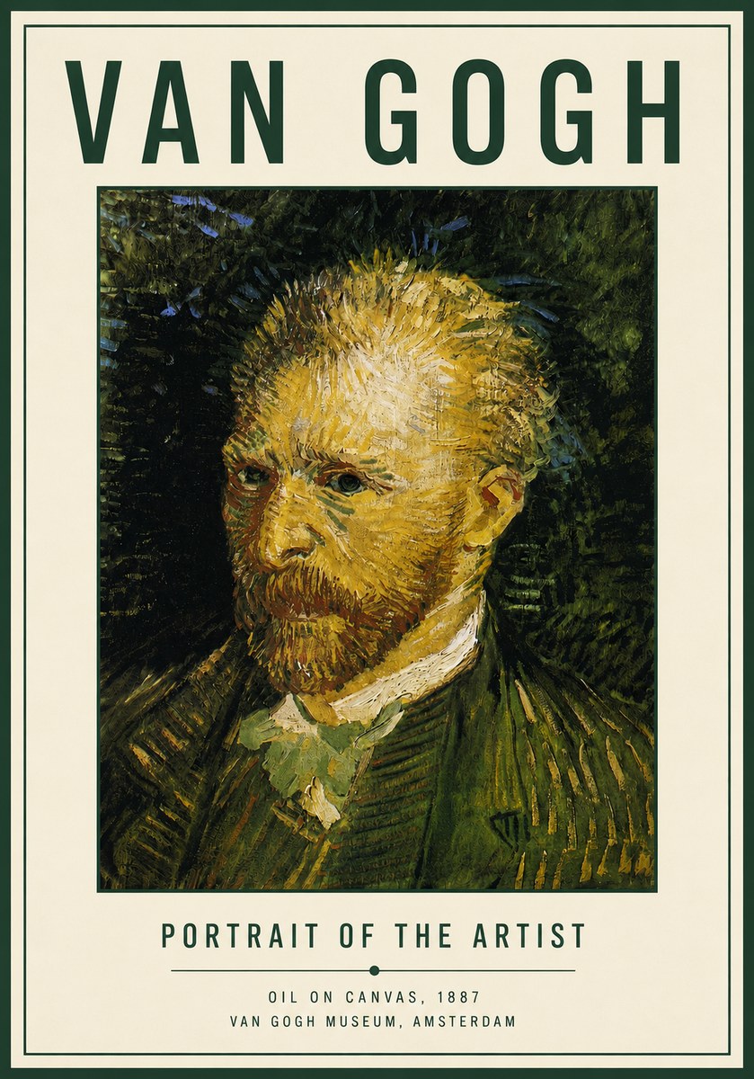 Van Gogh Portrait of the Artist III No4 - Juliste
