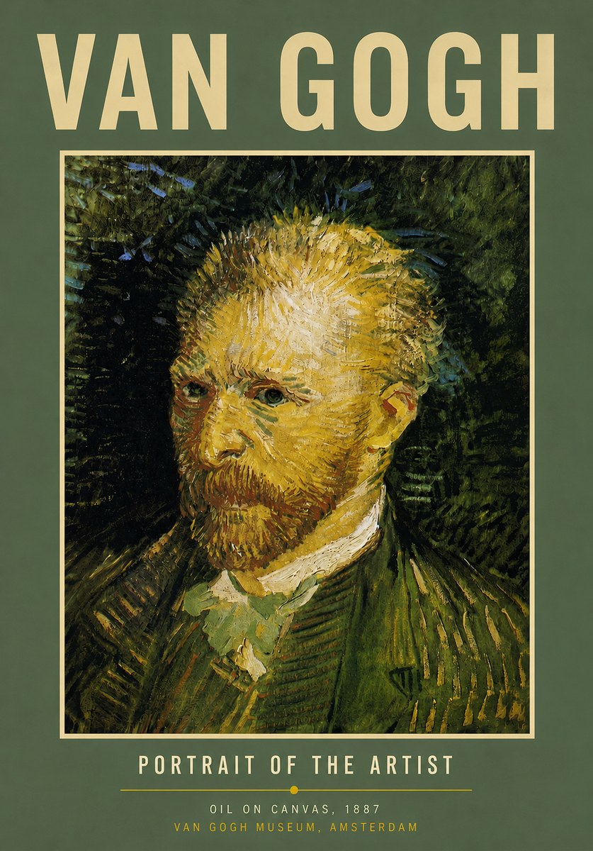 Van Gogh Portrait of the Artist III No5 - Juliste