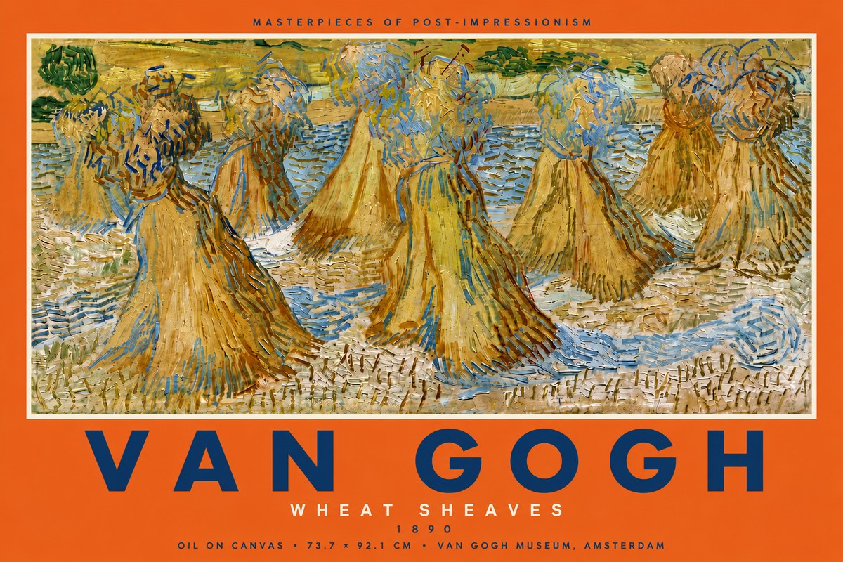 Van Gogh Wheat Sheaves No5 - Juliste